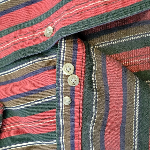 HOST PICK Vintage Eddie Bauer striped flannel button down - Picture 5 of 5